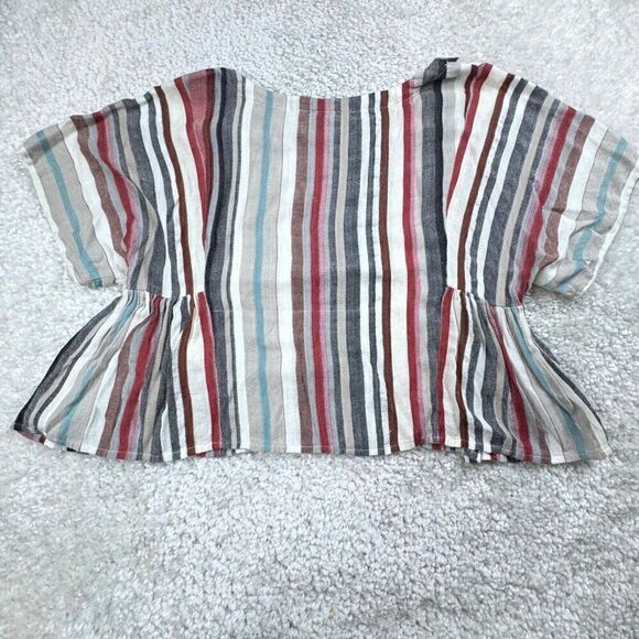 The Odells Puglia Striped Top Blouse Womens Small - Picture 3 of 7